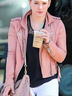 Hilary Duff Pink Jacket