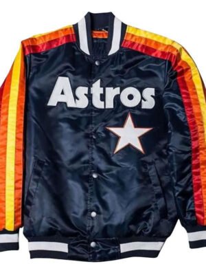 Houston Astros Baseball Team Star Strip Blue Jacket