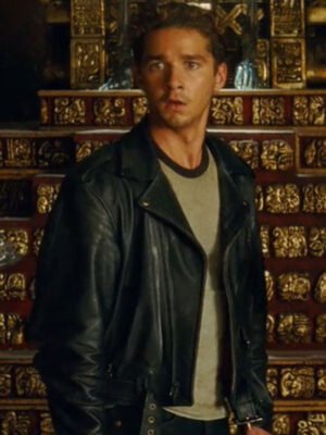 Indiana Jones and Kingdom of Crystal Skull Shia Labeouf Black Jacket