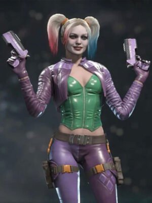 Injustice 2 Harley Quinn Purple Jacket