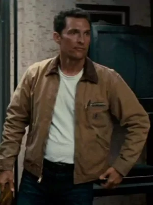 Interstellar Matthew Mcconaughey Brown Jacket