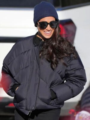 Invictus Games Meghan Markle Black Puffer Jacket