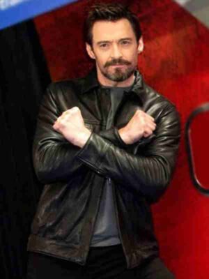 Hugh Jackman Stylish Black Jacket