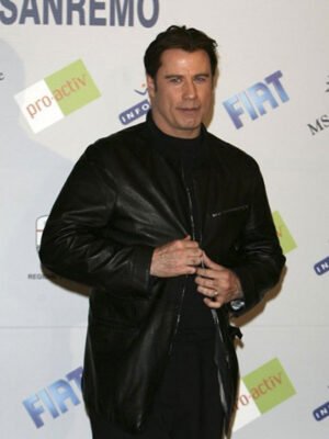 Music Festival John Travolta Black Blazer