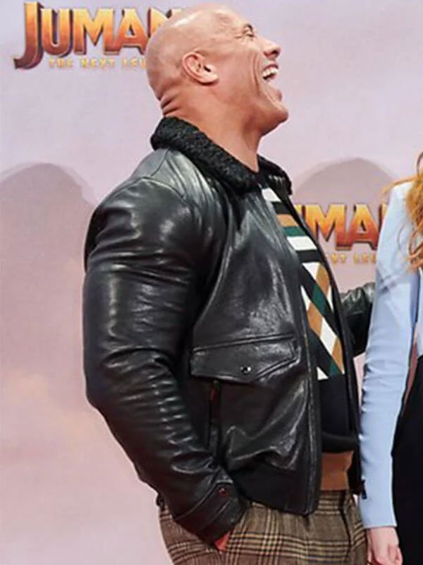 Jumanji Dwayne Johnson Black Jacket - Image 3