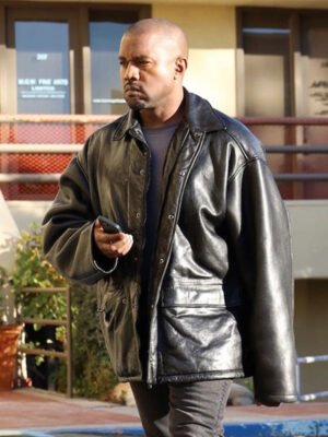 Kanye West Black Leather Jacket