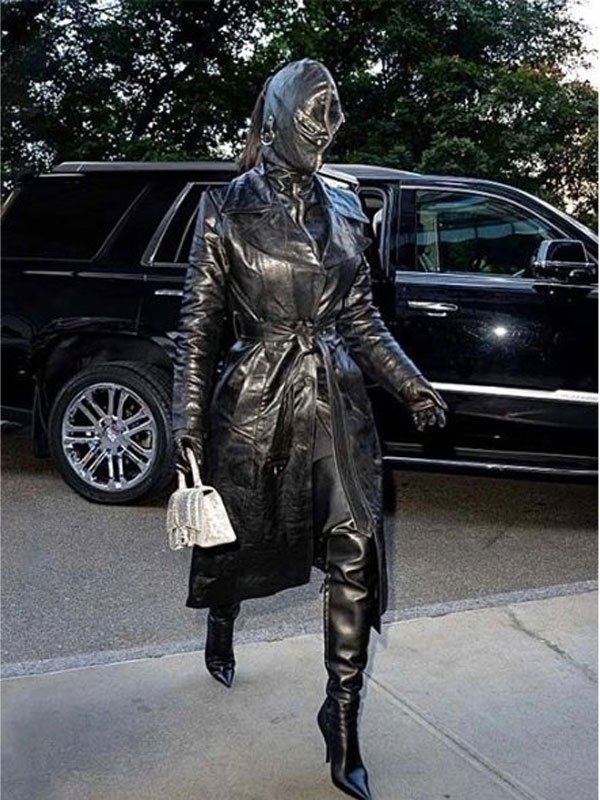 Kim Kardashian Black Long Coat