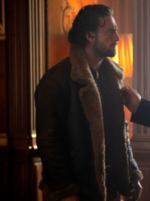 Kraven The Hunter Aaron Taylor Johnson Brown Jacket