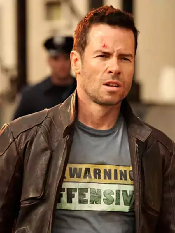Lockout Guy Pearce Brown Jacket