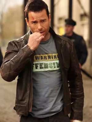 Lockout Guy Pearce Brown Jacket