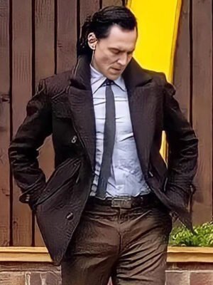 Loki Tom Hiddleston Brown Peacoat