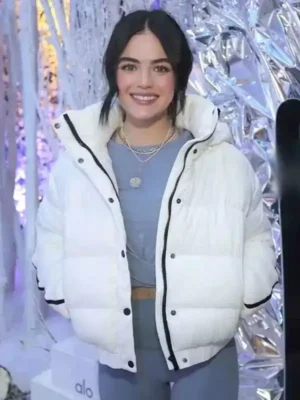 Lucy Hale White Puffer Jacket