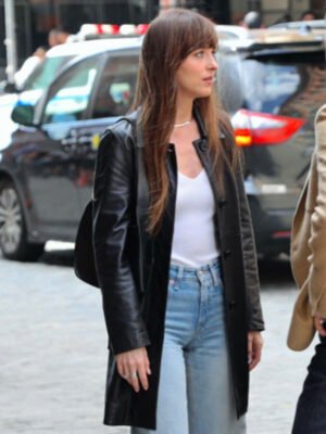 Materialists Dakota Johnson Black Coat