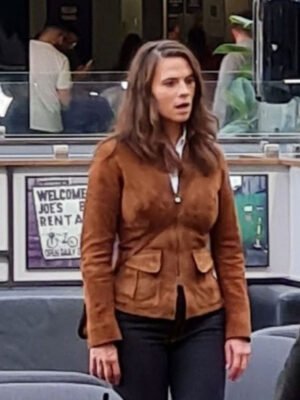 Mission Impossible P1 Hayley Atwell Brown Jacket