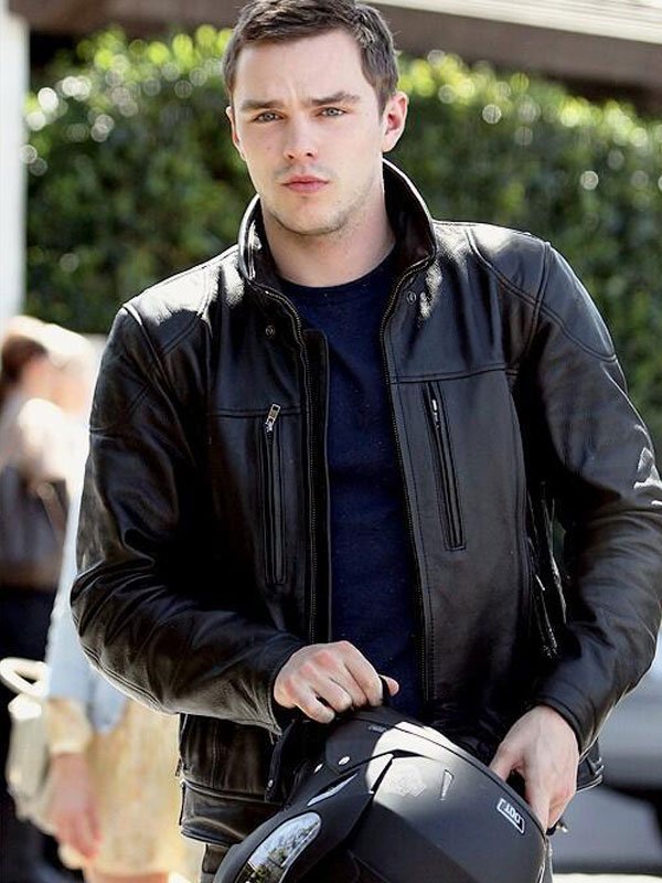 Nicholas Hoult Vintage Black Jacket - Image 3