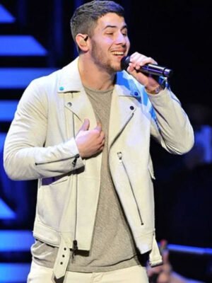 Nick Jonas Off White Jacket