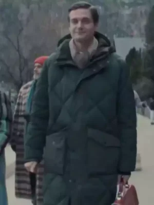 Nine Perfect Strangers S02 Lucas Englander Green Puffer Coat