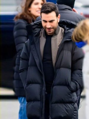 Office Romance Brett Goldstein Black Coat