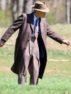 Oppenheimer Cillian Murphy Brown Coat