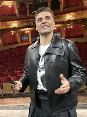 Oscar Isaac Black Jacket