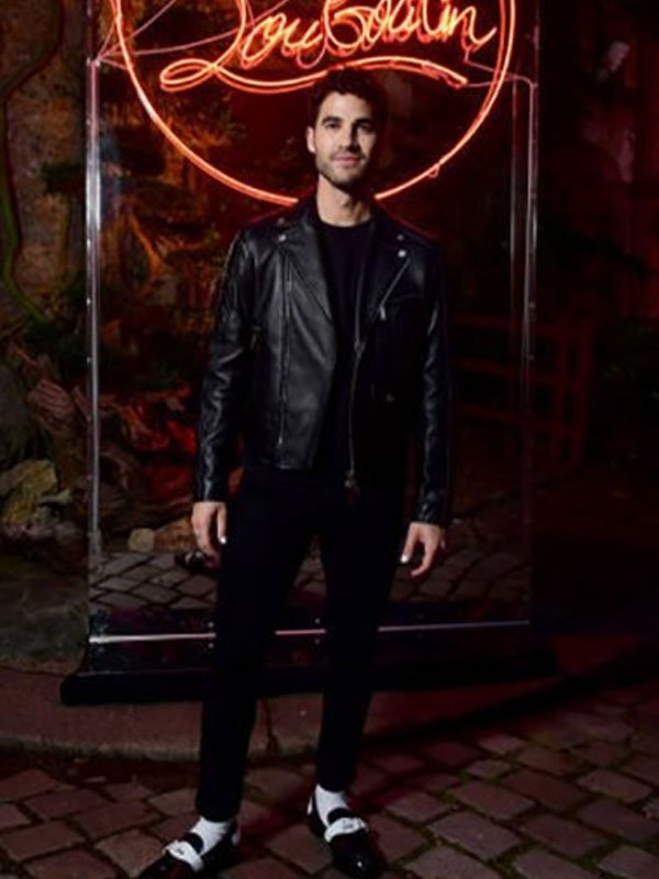 Paris Fashion Week Darren Criss Black Jacket - Image 2