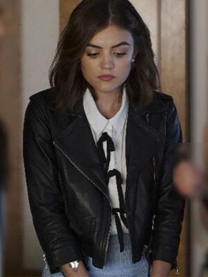 Pretty Little Liars Lucy Hale Black Jacket