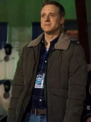 Resident Alien Alan Tudyk Green Puffer Jacket