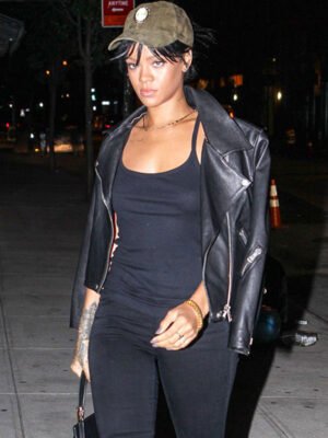 Rihanna Black Jacket