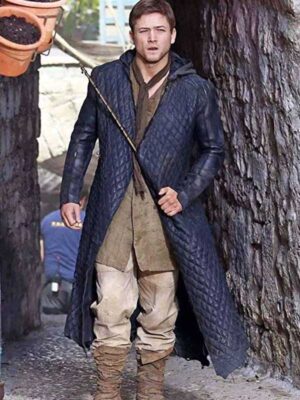 Robin Hood Taron Egerton Black Jacket