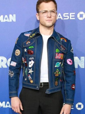 Rocketman Taron Egerton Blue Jacket