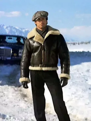 Rocky 4 Sylvester Stallone Brown Jacket