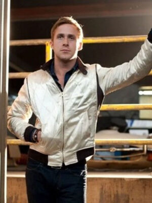 Ryan Gosling Drive White Jacket