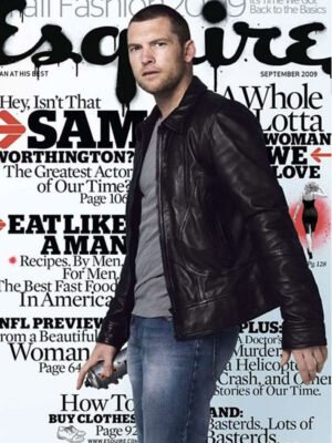 Sam Worthington Photo Shoot Black Jacket