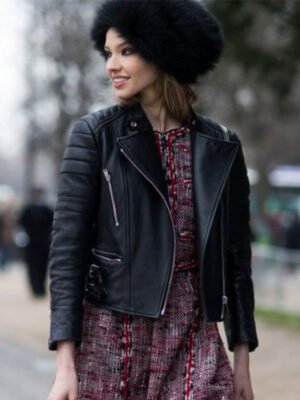 Sasha Luss Black Jacket