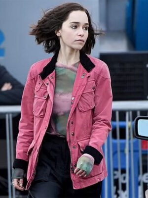 Secret Invasion Emilia Clarke Pink Jacket