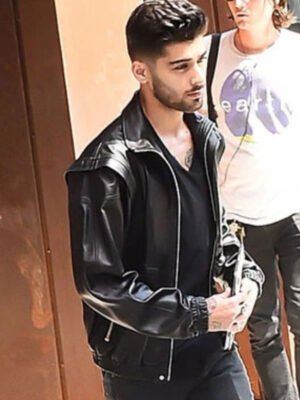 Singer and Songwriter Zayn Malik Black Jacket