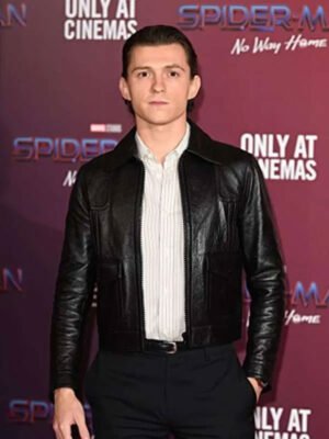 Spiderman Tom Holland Black Jacket