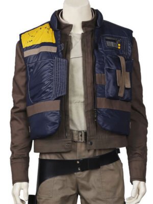 Star War Andor Diego Luna Blue Jacket and Vest