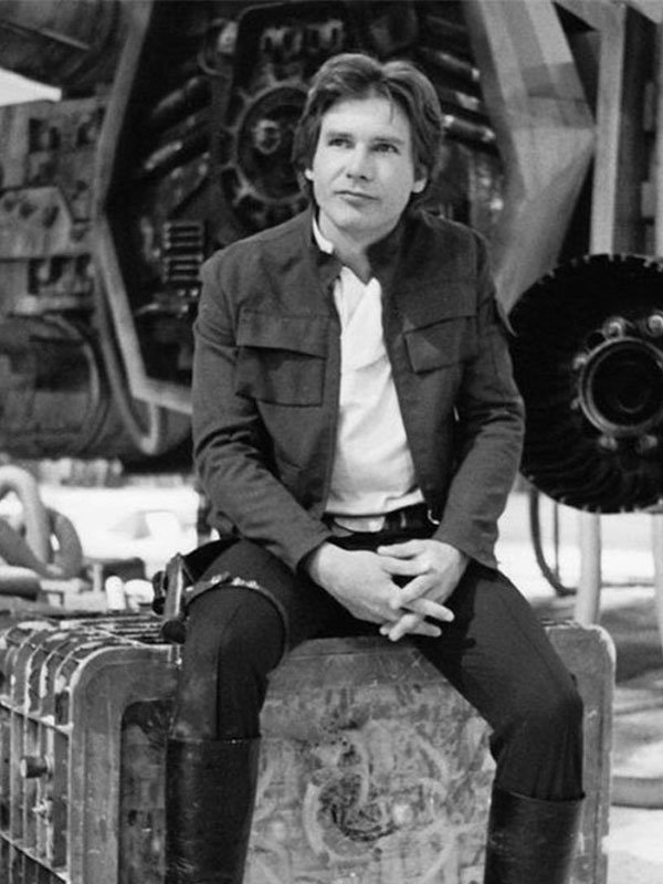 Star Wars The Empire Strikes Back Harrison Ford Black Jacket - Image 2