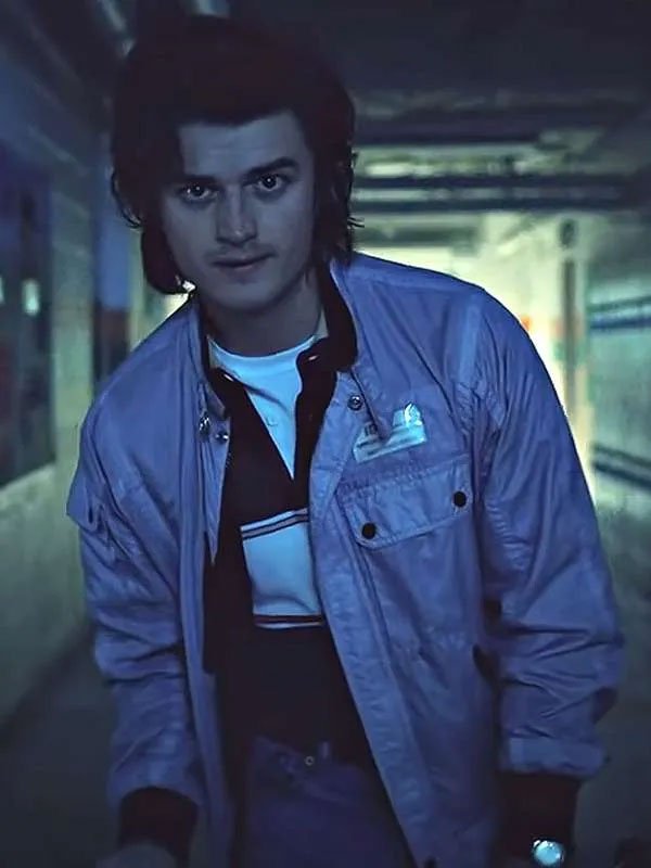 Stranger Things Joe Keery Gray Jacket