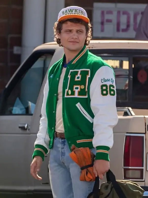 Stranger Things Joseph Quinn Green Jacket - Image 2