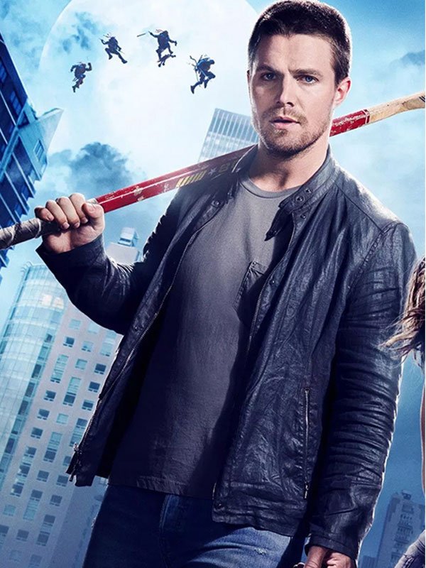 Teenage Mutant Ninja Turtle Stephen Amell Black Jacket - Image 2