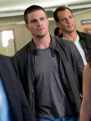 Teenage Mutant Ninja Turtle Stephen Amell Black Jacket