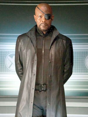 The Avengers Samuel L Jackson Black Coat
