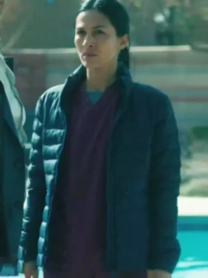 The Cleaning Lady S04 Elodie Yung Black Puffer Jacket