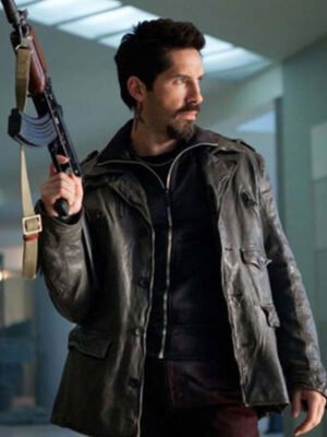 The Expendables 2 Scott Adkins Brown Jacket