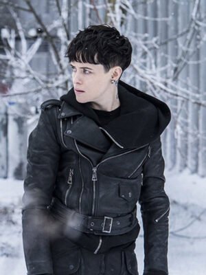 The Girl in the Spider's Web Claire Foy Black Jacket