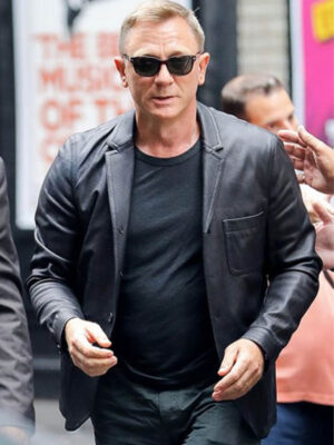 The Late Show With Stephen Colbert Daniel Craig Black Jacket