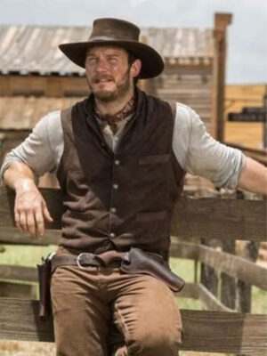 The Magnificent Seven Chris Pratt Brown Vest