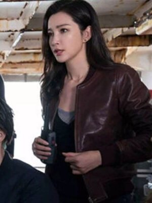 The Meg Bingbing Li Burgundy Jacket